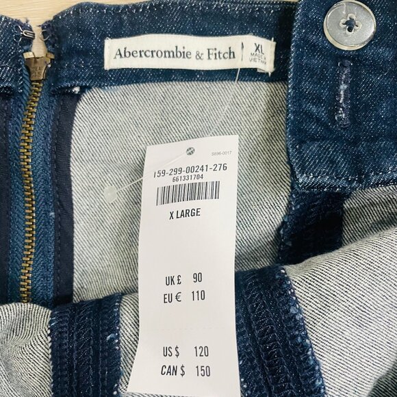 BRAND NEW! Abercrombie & Fitch Denim Fit & Flare Dress - Picture 4 of 4